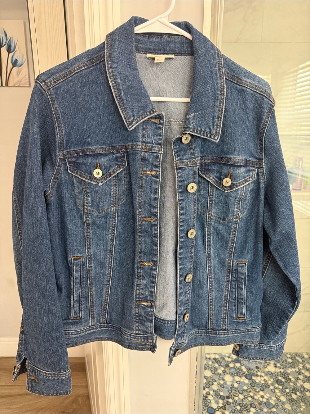Style & Co. Medium Blue Denim Jean Jacket